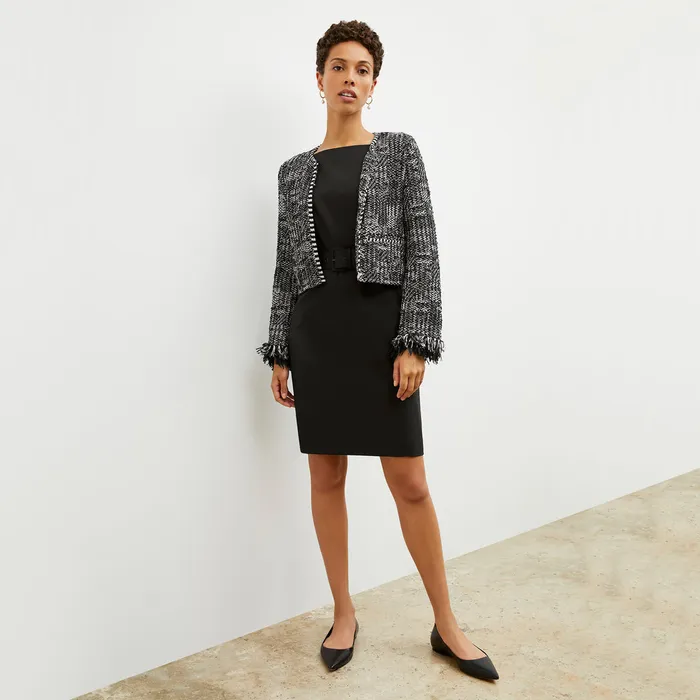 Jackets Women M M LaFleur The Lilia Jacket 8211 Interweave BlackWhite