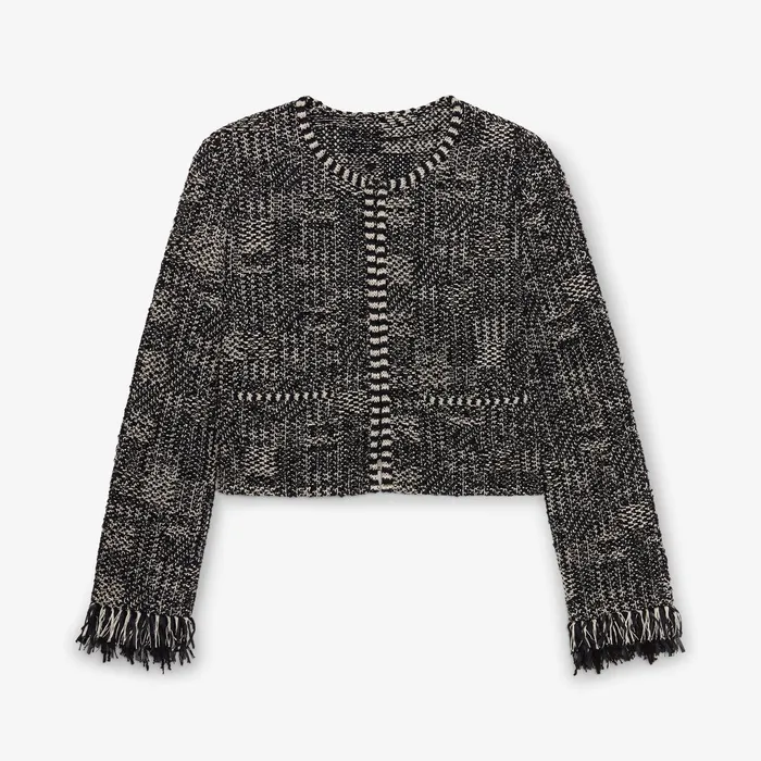Jackets Women M M LaFleur The Lilia Jacket 8211 Interweave BlackWhite