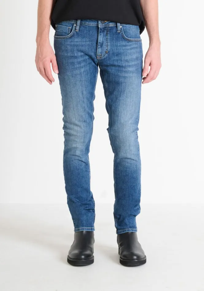 Jeans Men Antony Morato Ozzy Tapered Fit Iconic Jeans In Stretch Denim Light Blue