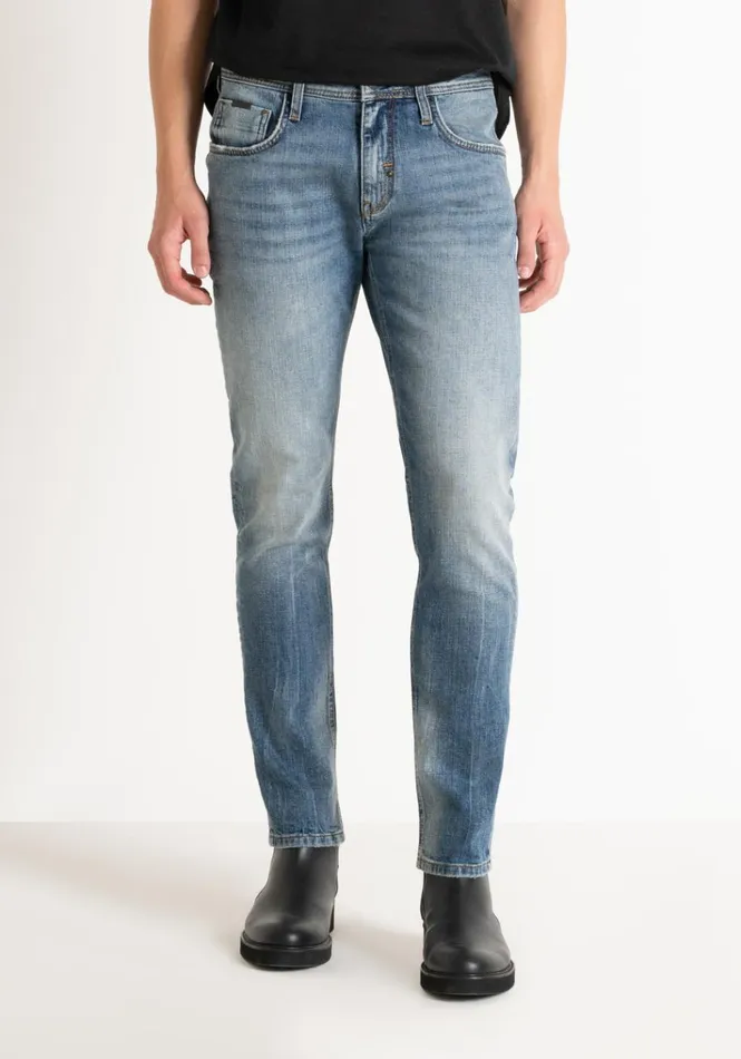 Jeans Men Antony Morato Tapered Fit 034Kurt034 Jeans In VintageEffect Light Colour Denim Light Blue Jeans Men Antony Morato Tapered Fit 034Kurt034 Jeans In VintageEffect Light Colour Denim Light Blue