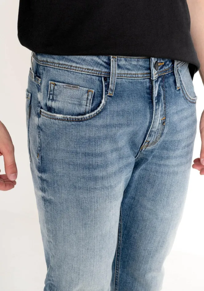 Jeans Men Antony Morato Tapered Fit 034Kurt034 Jeans In VintageEffect Light Colour Denim Light Blue
