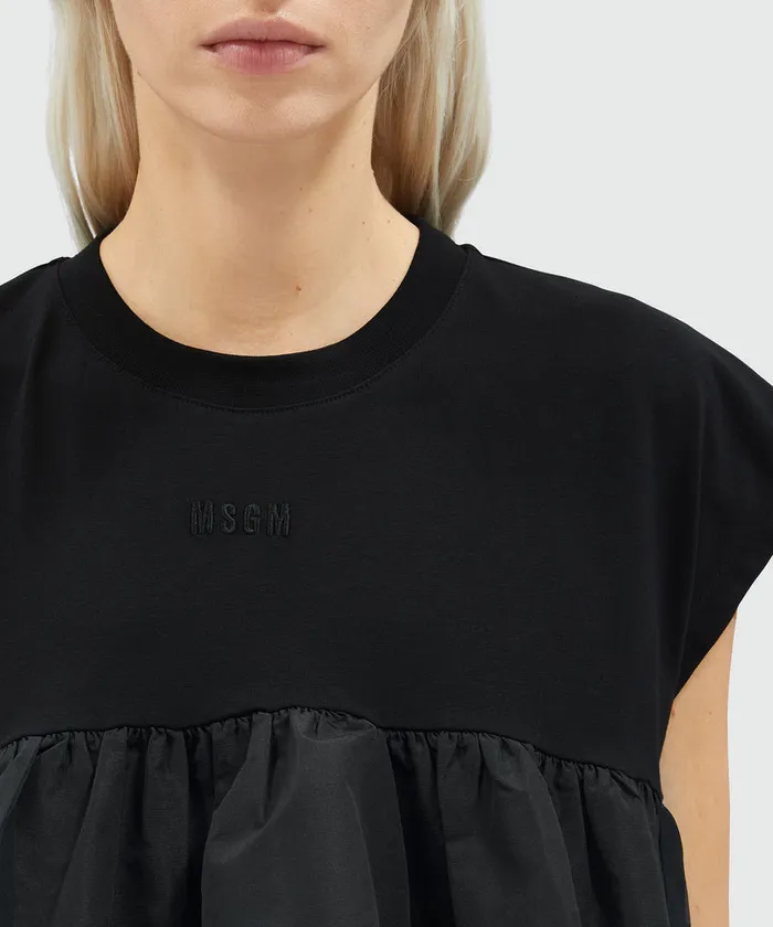 Jersey TShirt With Ruffles Women MSGM Tshirts