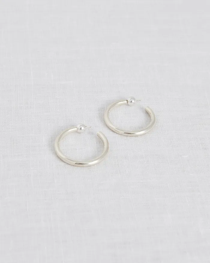Jewelry Women Jenni Kayne Small Clara Hoops Silver