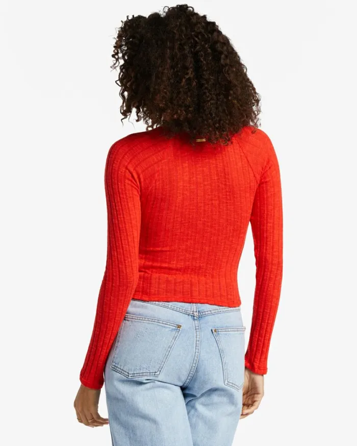 Just A Flirt Top Rad Red Women Billabong Tops