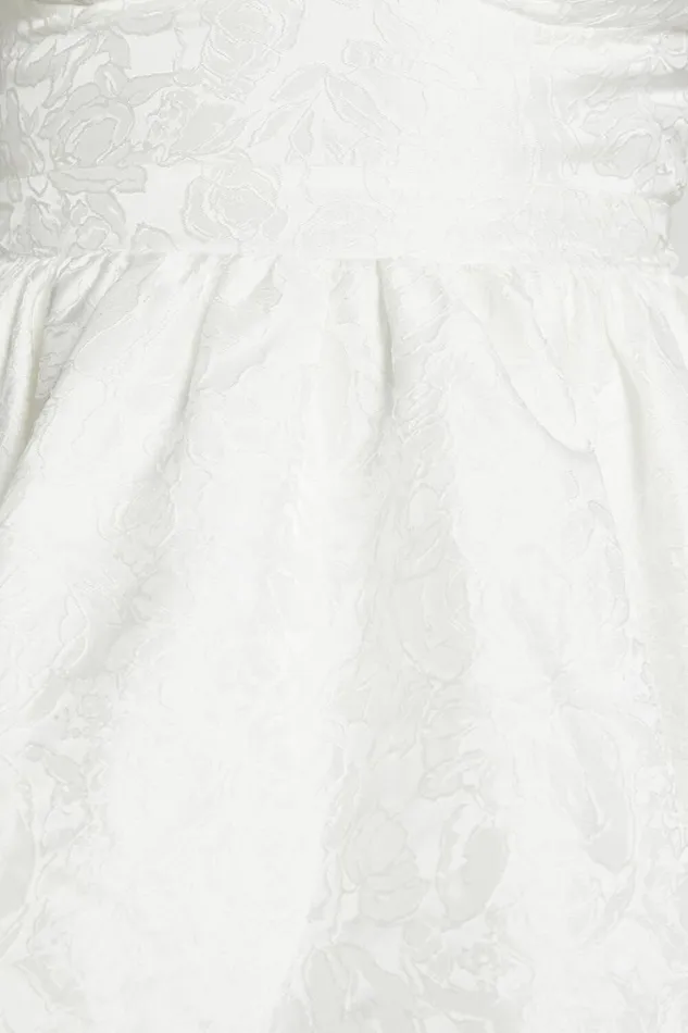 Kena Mini Dress 8211 Jacquard Bustier Dress In White Women Showpo Curve Clothes