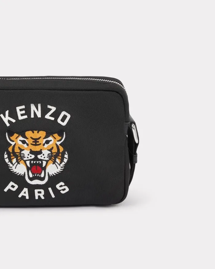 Kenzo Bags MenWomen Varsity039 Embroidered Handbag Black