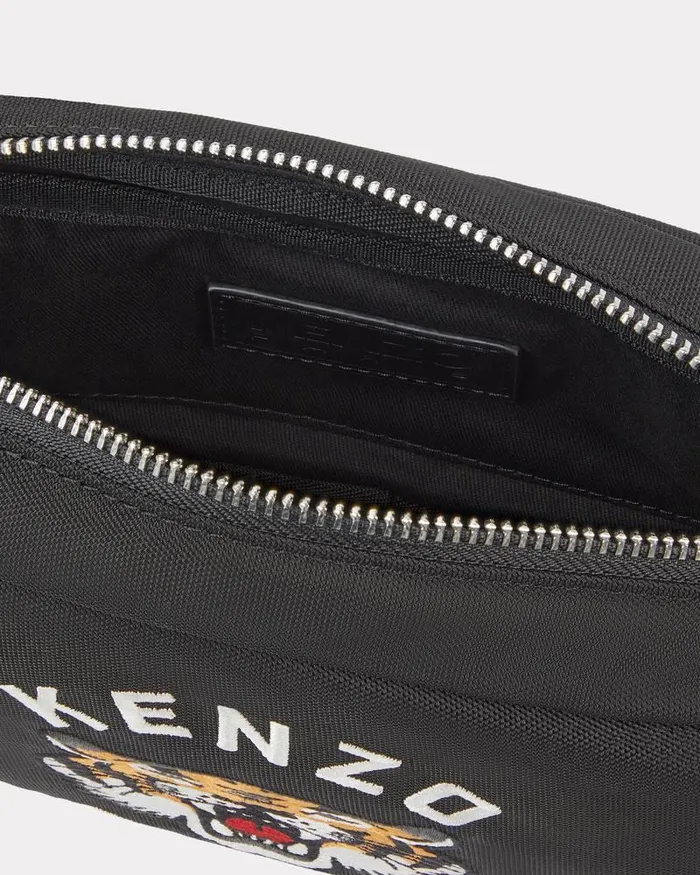 Kenzo Bags MenWomen Varsity039 Embroidered Handbag Black