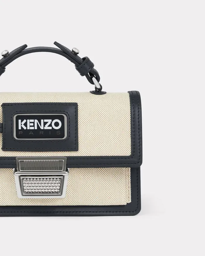 Kenzo Bags Women 039Rue Vivienne039 Miniature Bimaterial Bag With Strap Black