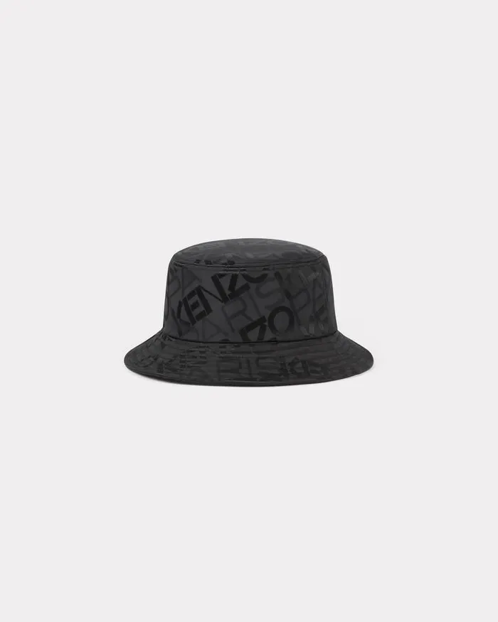 Kenzo Caps And Hats MenWomen GRAM039 Bucket Hat Black