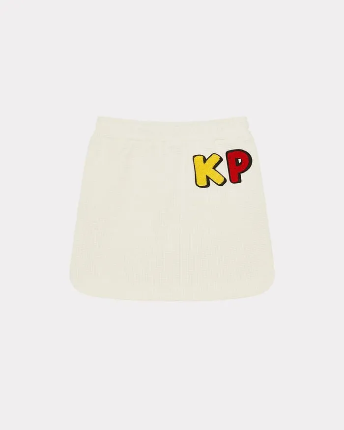 Kenzo Dresses And Skirts Kids 039Sailor039 Honeycomb Embroidered Skirt White