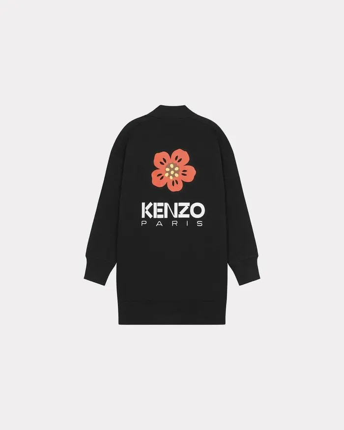 Kenzo Dresses And Skirts Women 039Boke Flower039 Embroidered Cardigan Dress Black