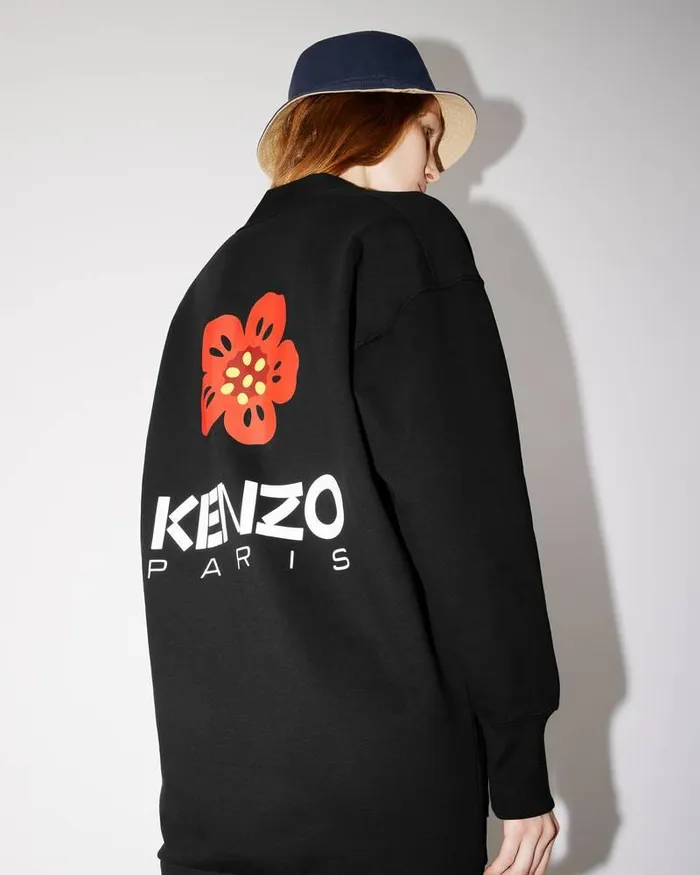Kenzo Dresses And Skirts Women 039Boke Flower039 Embroidered Cardigan Dress Black