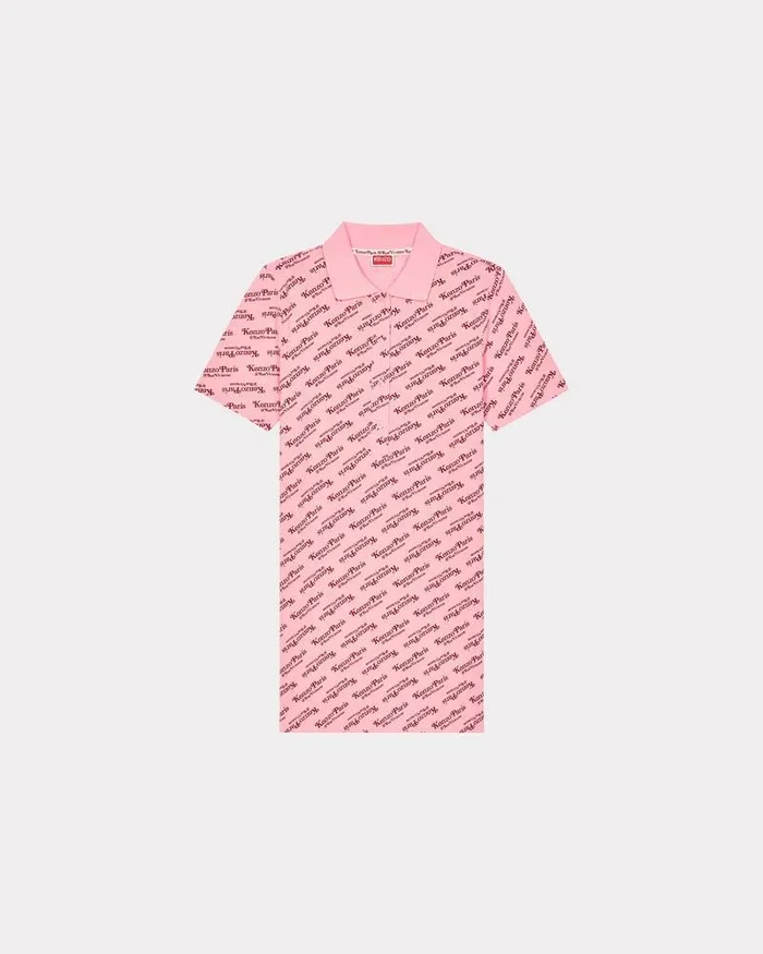 Kenzo Dresses And Skirts Women By Verdy039 Mini Polo Dress Faded Pink