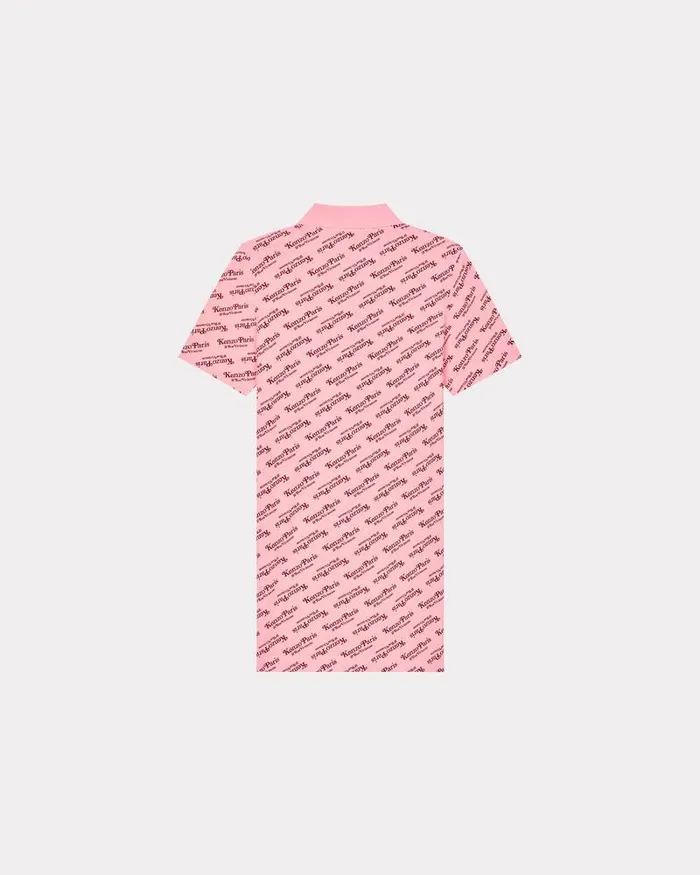 Kenzo Dresses And Skirts Women By Verdy039 Mini Polo Dress Faded Pink