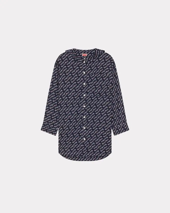 Kenzo Dresses And Skirts Women By Verdy Shirt Dress Midnight Blue