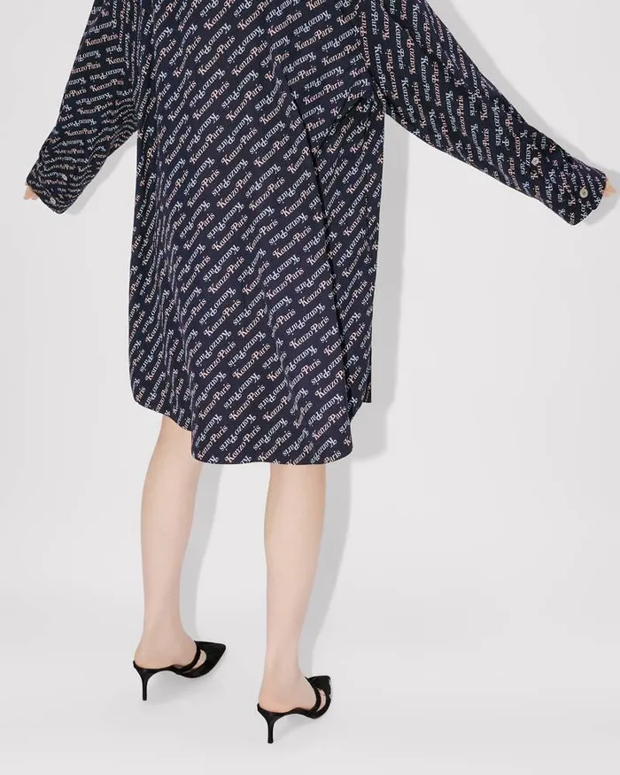 Kenzo Dresses And Skirts Women By Verdy Shirt Dress Midnight Blue