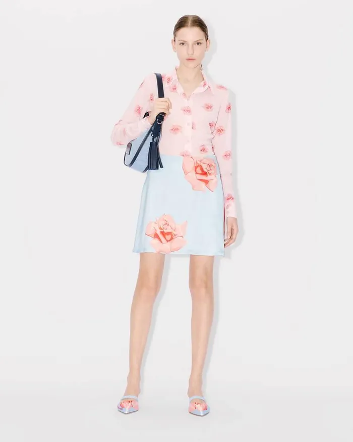 Kenzo Dresses And Skirts Women Rose039 Short Skirt Light Blue