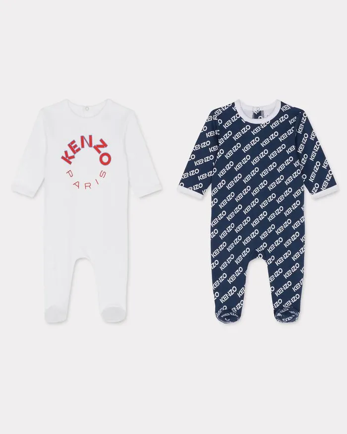Kenzo Kids Cotton Pyjamas White