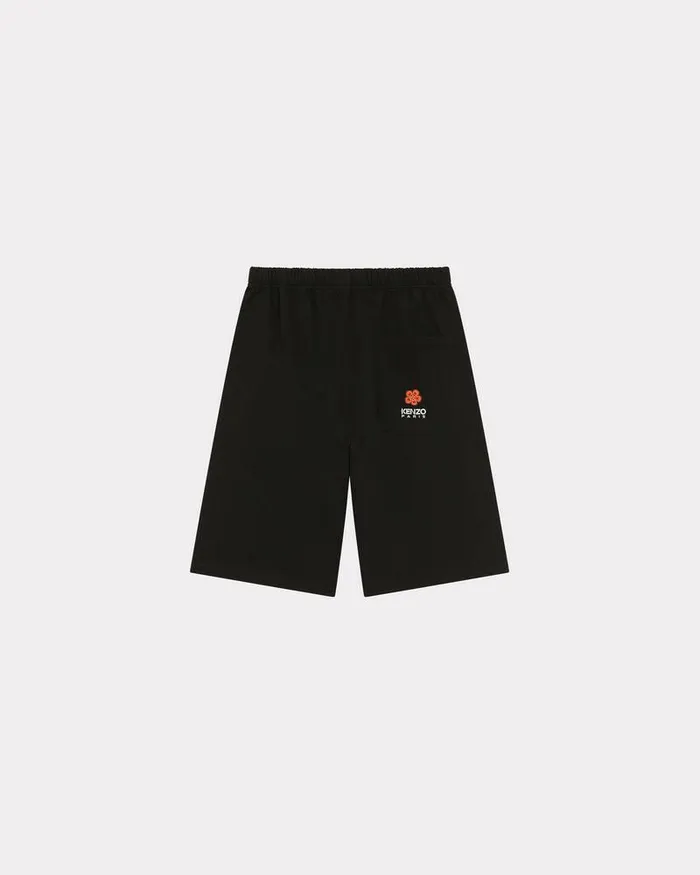 Kenzo Pants And Shorts Men 039Boke Flower039 Embroidered Shorts Black