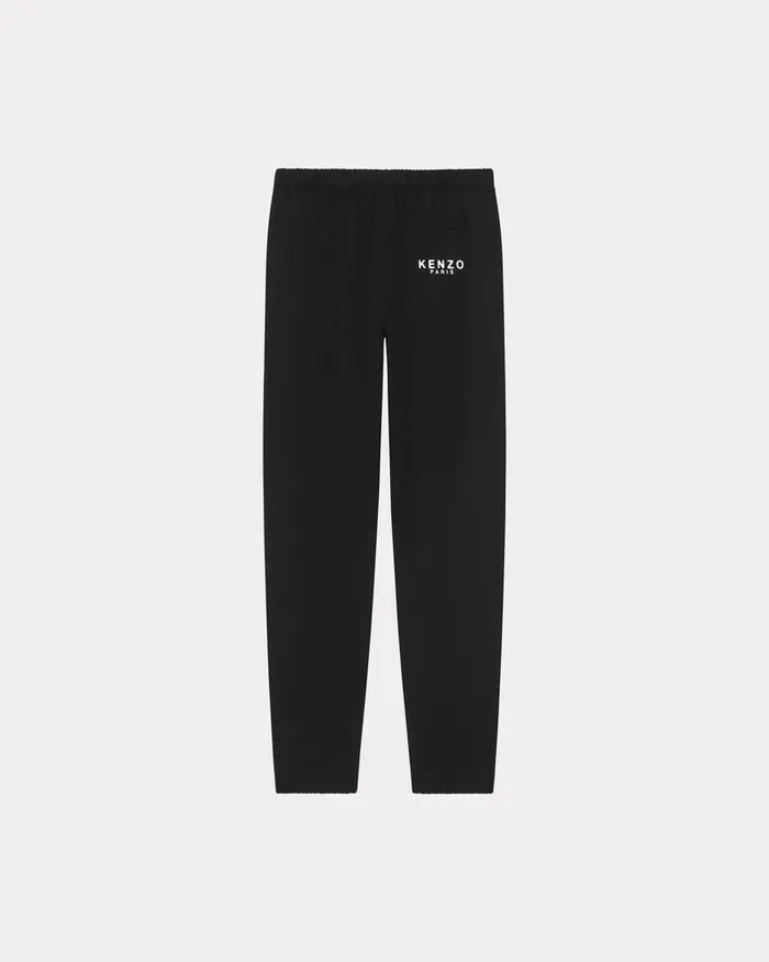 Kenzo Pants And Shorts Men 039Year Of The Dragon039 Classic Embroidered Jogging Trousers Black