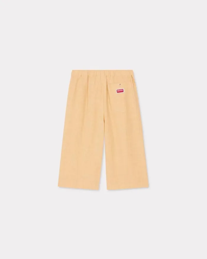 Kenzo Pants And Shorts Men Long Elasticated Short Camel