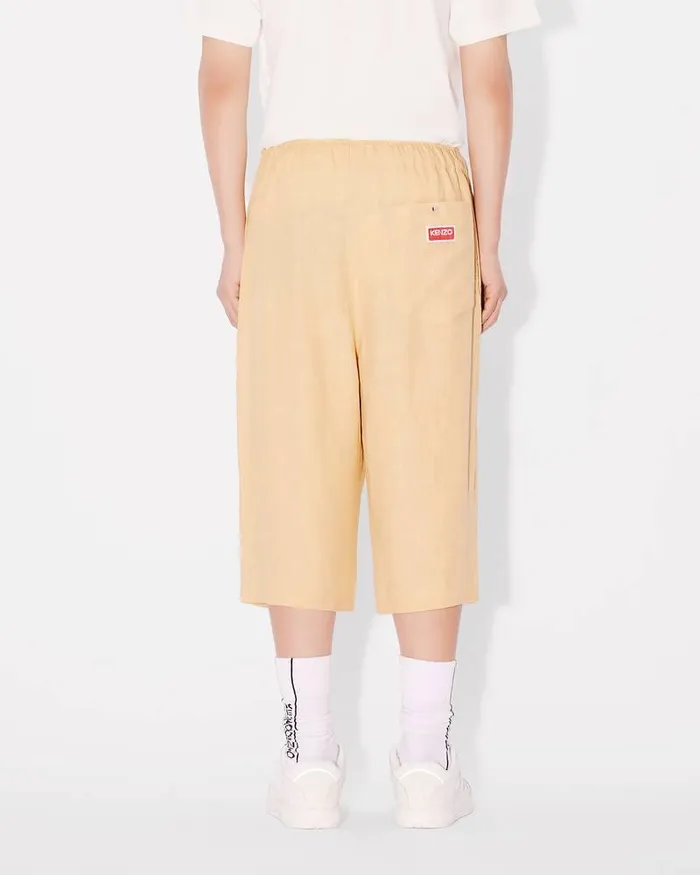 Kenzo Pants And Shorts Men Long Elasticated Short Camel