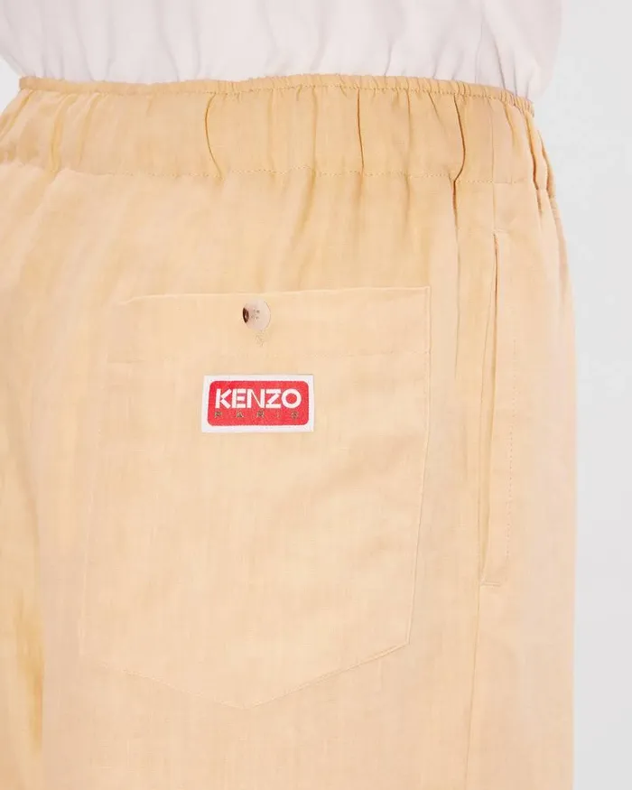 Kenzo Pants And Shorts Men Long Elasticated Short Camel