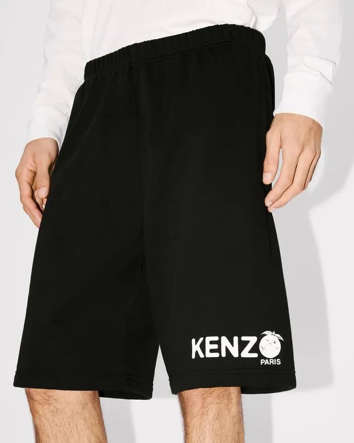 Kenzo Pants And Shorts Men Orange039 Classic Short Black
