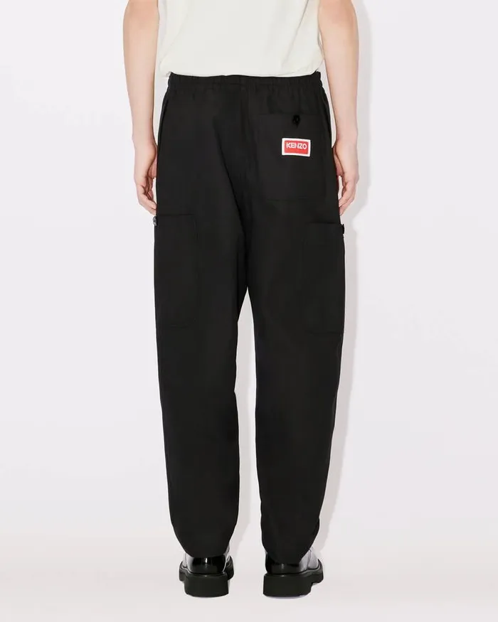 Kenzo Pants And Shorts Men Paris039 Cargo Jogging Trousers Black