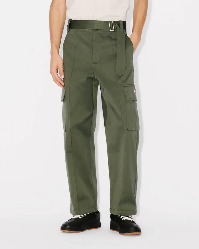 Kenzo Pants And Shorts MenWomen ARMY Genderless Pant Dark Khaki