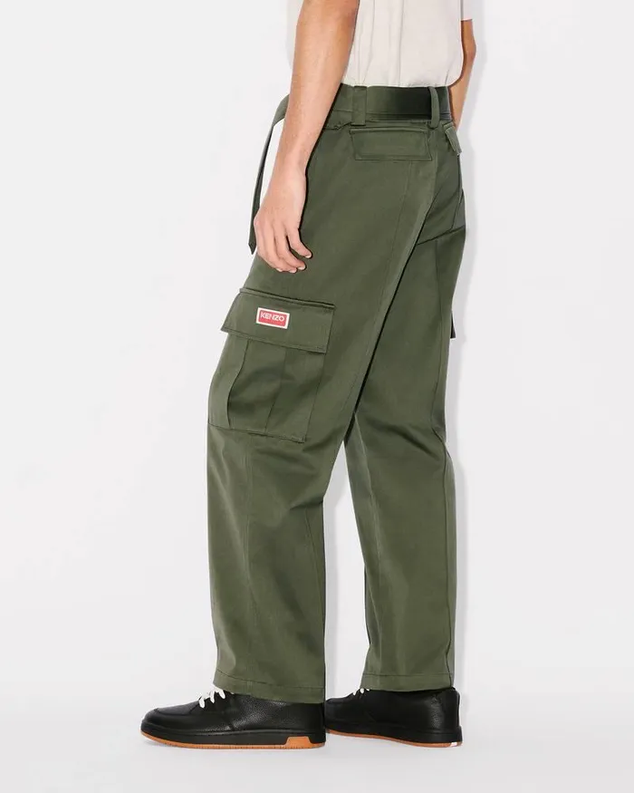 Kenzo Pants And Shorts MenWomen ARMY Genderless Pant Dark Khaki