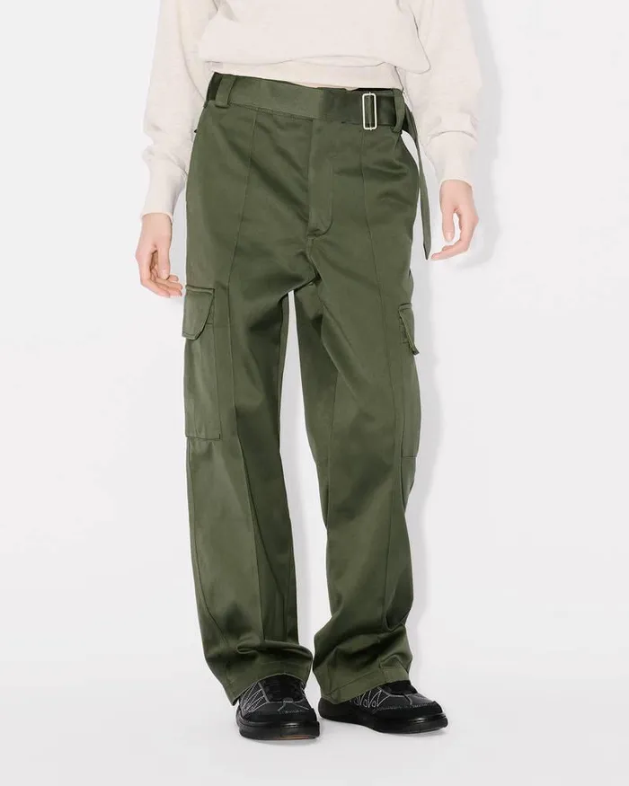 Kenzo Pants And Shorts MenWomen ARMY Genderless Pant Dark Khaki