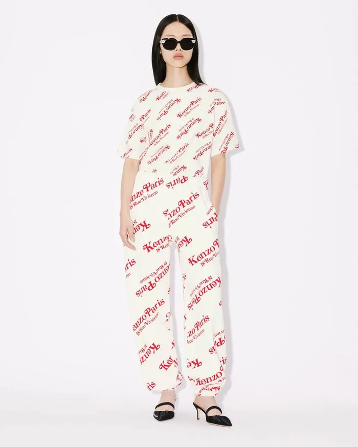 Kenzo Pants And Shorts MenWomen By Verdy039 Genderless Jogging Trousers Off White