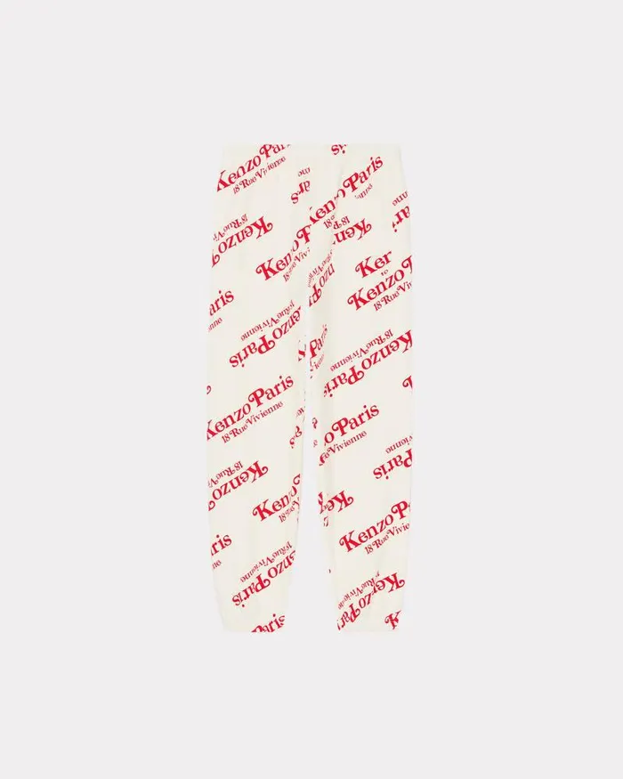 Kenzo Pants And Shorts MenWomen By Verdy039 Genderless Jogging Trousers Off White