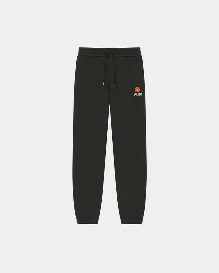 Kenzo Pants And Shorts Women 039Boke Flower039 Embroidered Jogging Bottoms Black