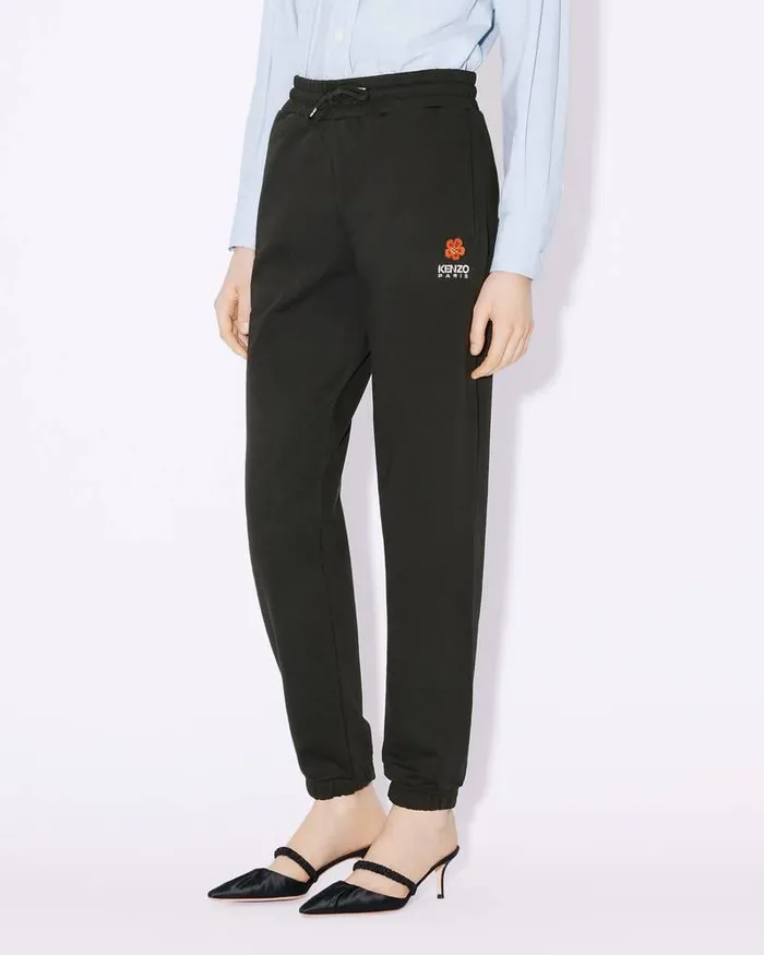 Kenzo Pants And Shorts Women 039Boke Flower039 Embroidered Jogging Bottoms Black