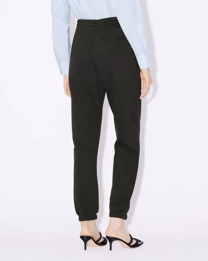 Kenzo Pants And Shorts Women 039Boke Flower039 Embroidered Jogging Bottoms Black