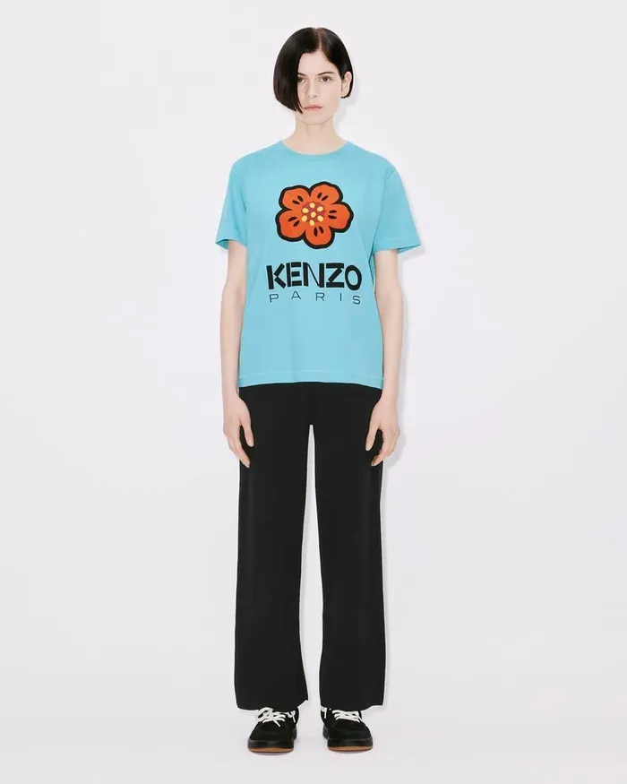 Kenzo Pants And Shorts Women 039Boke Flower039 Merino Wool Trousers Black