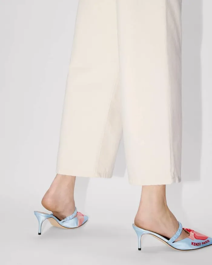 Kenzo Pants And Shorts Women Cropped Fit Jeans SUMIRE Stone Bleached White Denim