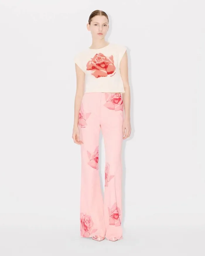 Kenzo Pants And Shorts Women Rose039 Pleated Pants Faded Pink