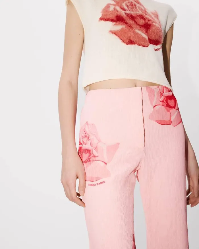 Kenzo Pants And Shorts Women Rose039 Pleated Pants Faded Pink