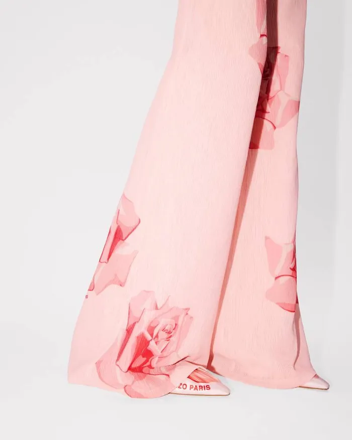 Kenzo Pants And Shorts Women Rose039 Pleated Pants Faded Pink