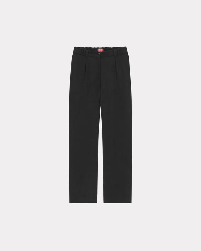 Kenzo Pants And Shorts Women Tailored Elasticated Trousers Black
