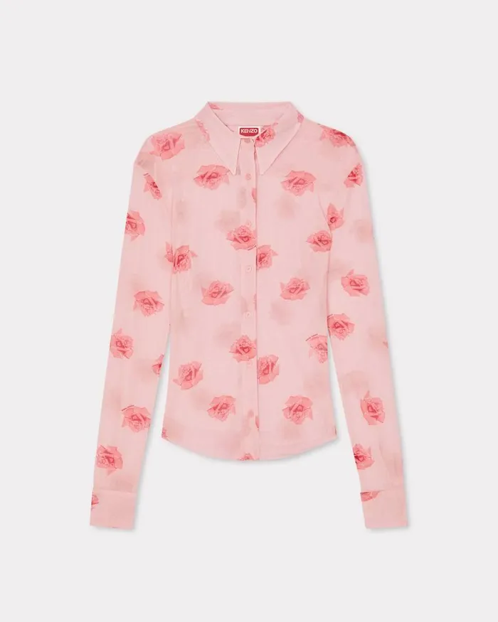 Kenzo Shirts And Tops Women Rose039 Fitted Shirt Faded Pink