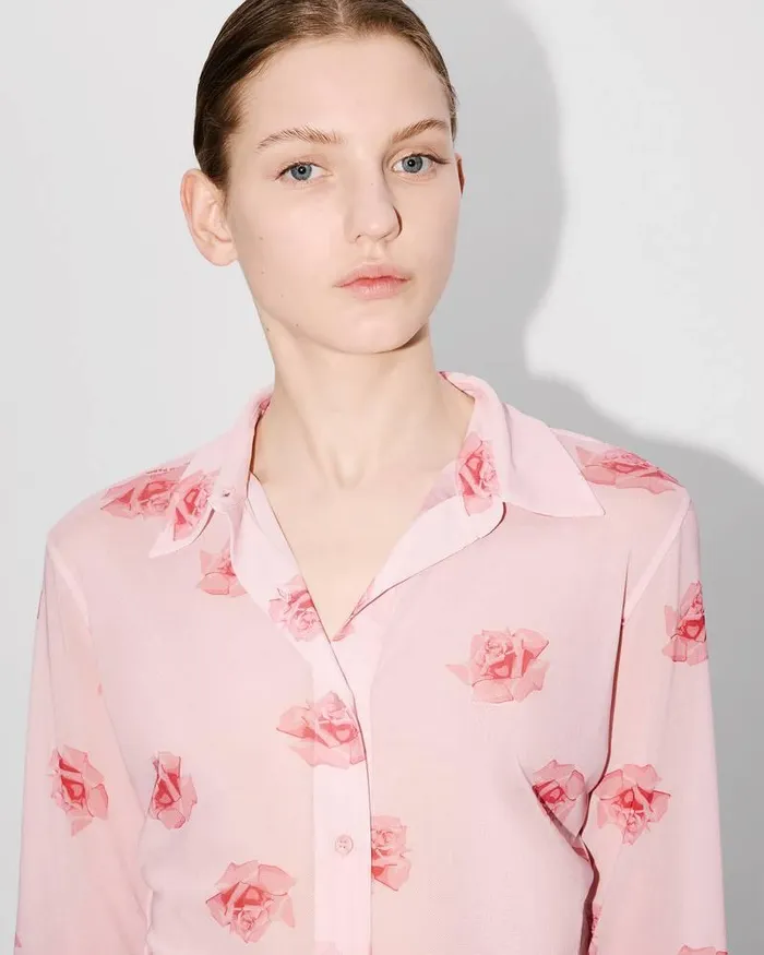 Kenzo Shirts And Tops Women Rose039 Fitted Shirt Faded Pink