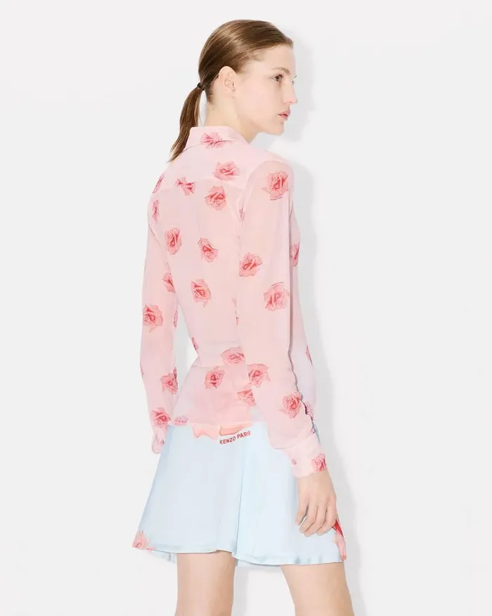 Kenzo Shirts And Tops Women Rose039 Fitted Shirt Faded Pink