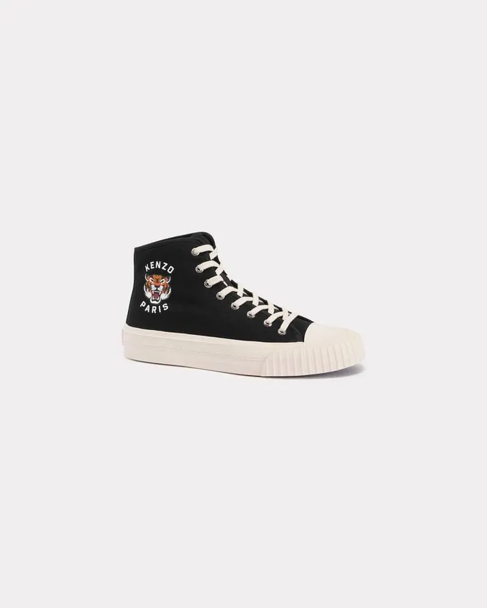 Kenzo Sneakers Men Foxy039 Hightop Trainers Black