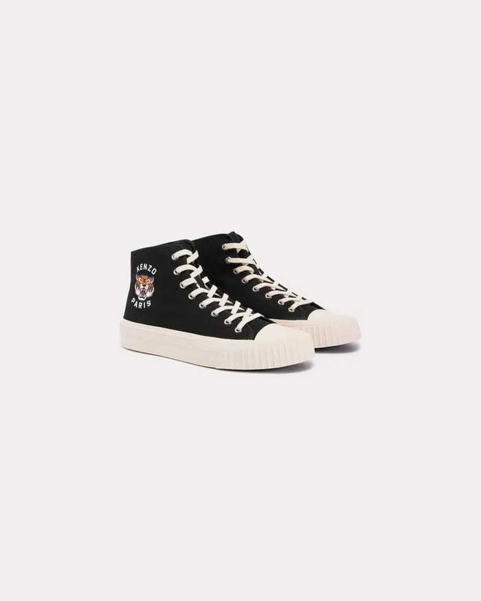 Kenzo Sneakers Men Foxy039 Hightop Trainers Black