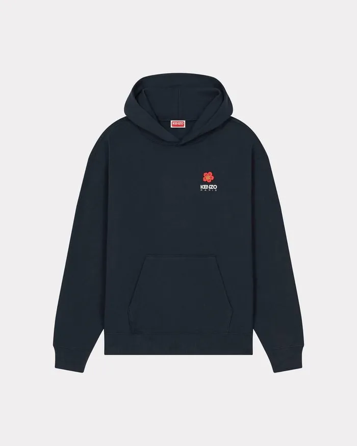 Kenzo Sweatshirts And Hoodies Men 039Boke Flower039 Oversize Sweatshirt Midnight Blue