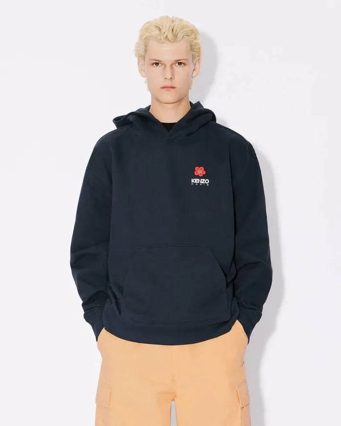 Kenzo Sweatshirts And Hoodies Men 039Boke Flower039 Oversize Sweatshirt Midnight Blue